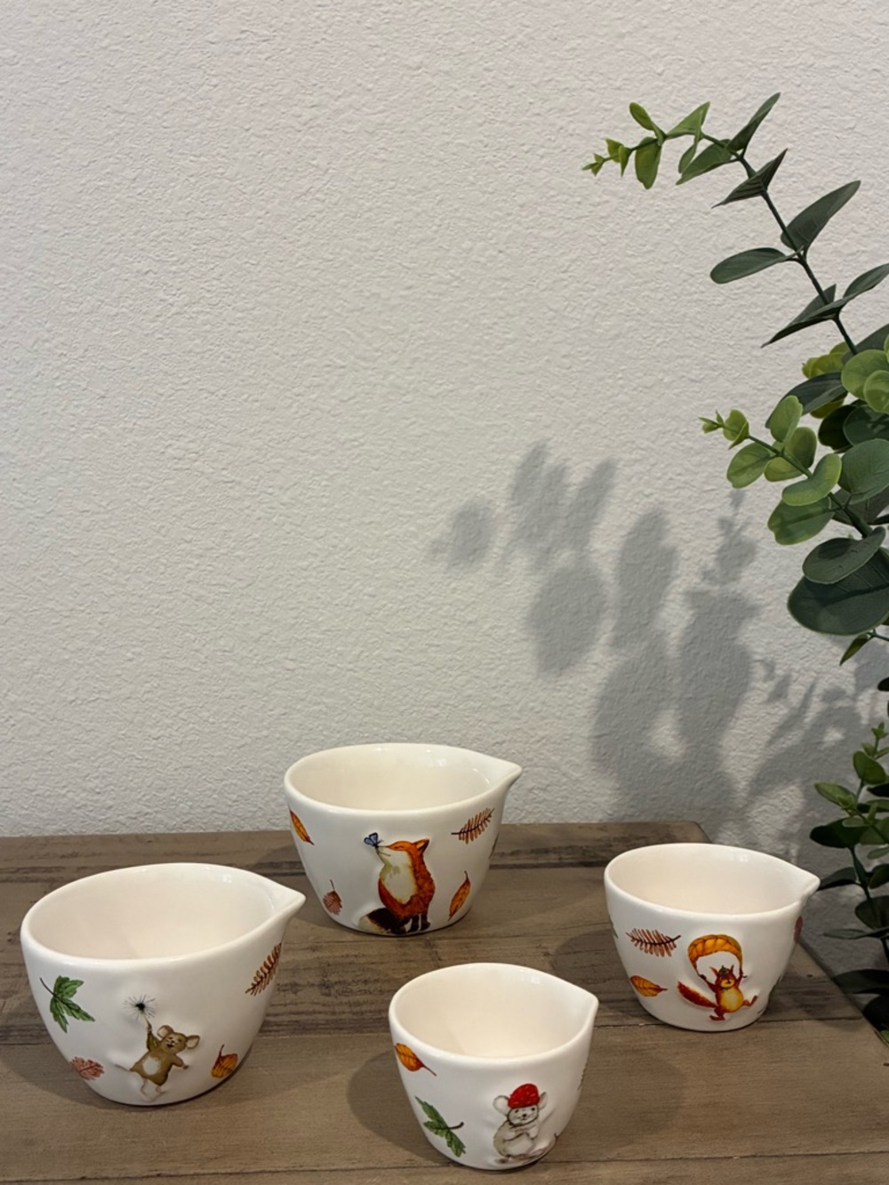 Rae Dunn Fall Critters measuring cups.